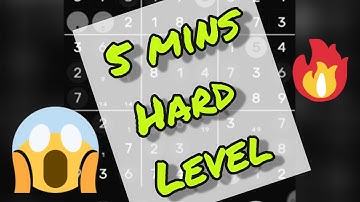 solve sudoku fast extreme level in 5 min