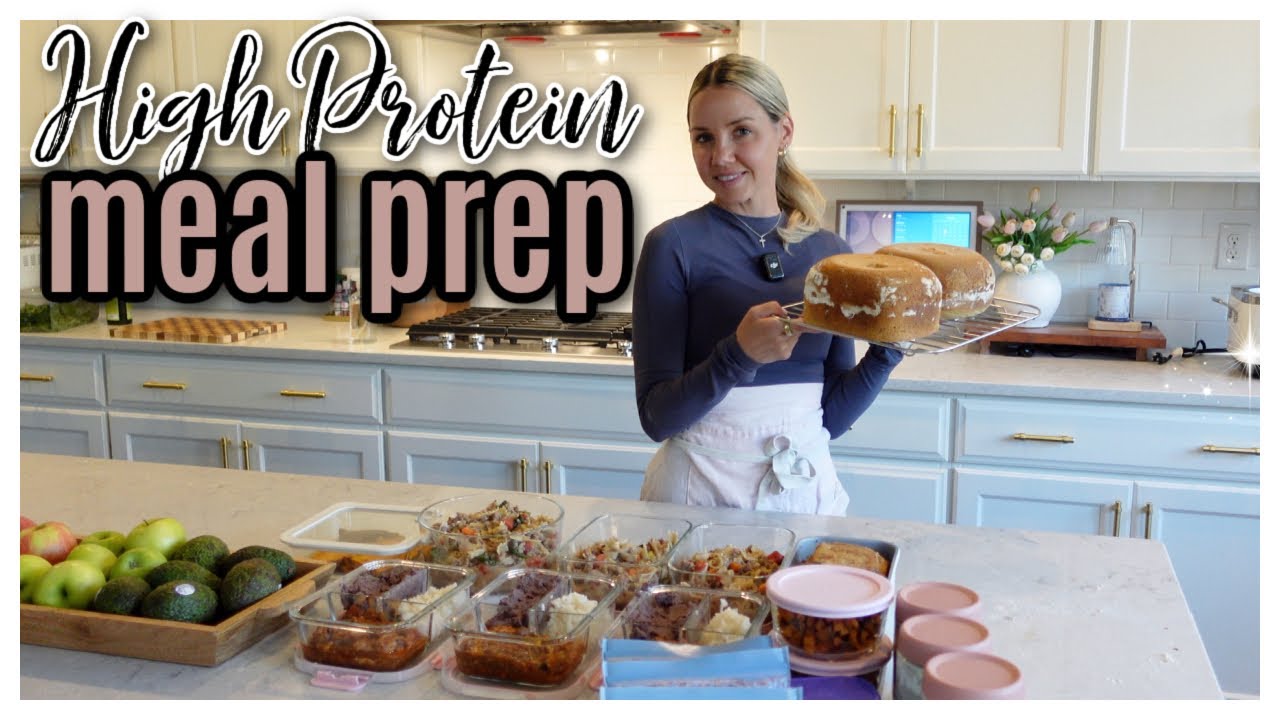 High Protein Cozy Weekly Meal Prep + Homemade Gluten-Free Bread