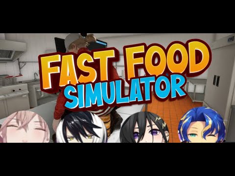 Fast Food Simulator | First day on the Job Kanade Izuru/Astel Leda/Rikka/Kageyama Shien | Holostars