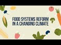 Food systems reform in a changing climate