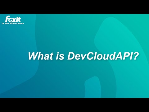 What is DevCloudAPI?