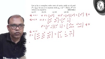 Let \( \omega \) be a complex cube root of unity with \( \omega \ne...