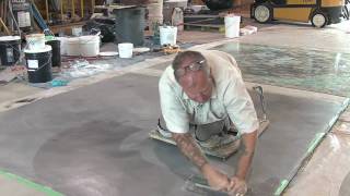 Concrete Resurfacing  Skimcoat Overlay Application