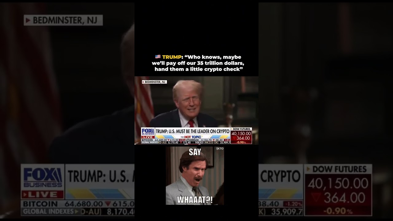 Trump is talking about paying off $35 trillion with a little 