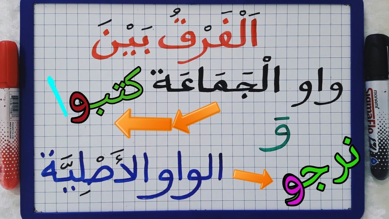 الدرس120:عرف على واو الجماعة والواو الأصلية// متى نكتب الألف الفارقة.مبسط جدا.