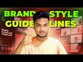 Brand Style Guide Tutorial | How to Create Brand Style Guide | jueas designs