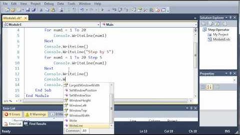 Visual Basic Tutorial - 27 - Step Operator