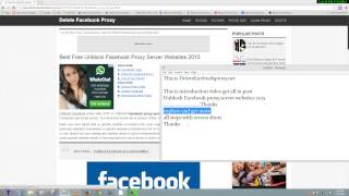 Unblock Facebook proxy server websites 2015 screenshot 3