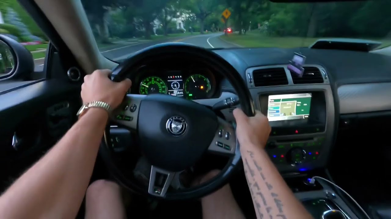 Jaguar XKR POV 4K Spirited Driving 420HP SUPERCHARGED V8