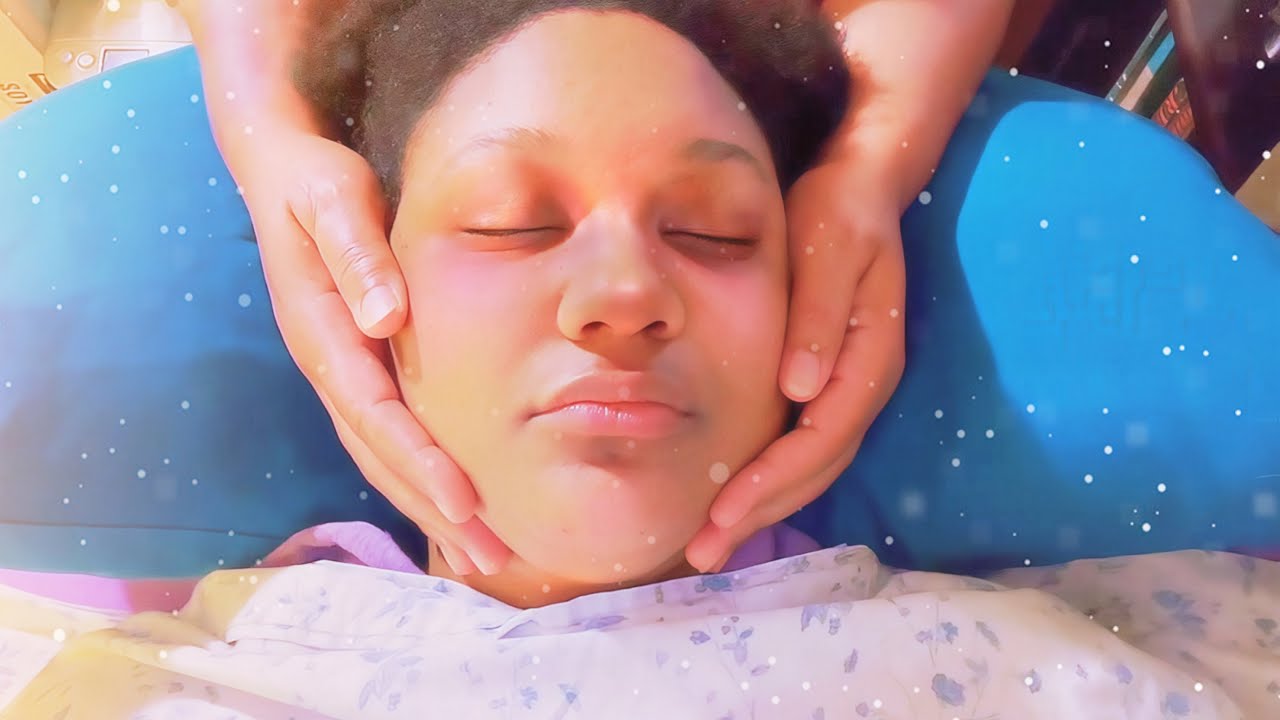 ASMR Face Massage & Eyelash Brushing W/ Soft Whispered Voiceover 🥱😴