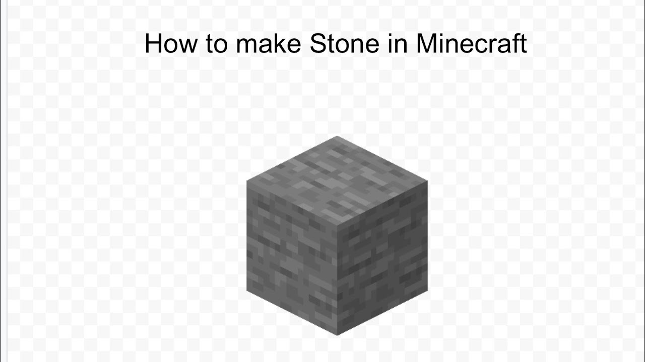 How to make Stone in Minecraft | Minecraft Tutorials - YouTube