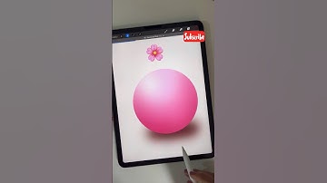 How to draw a 3D sphere 🤩 #shorts #procreate