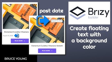 How to position and style floating text in Brizy