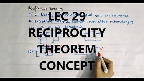 Network Theory 29 | Reciprocity Theorem | Concept for GATE/IES  |