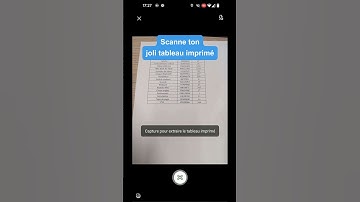 Transformer un tableau imprimé en fichier Excel en un éclair ⚡
