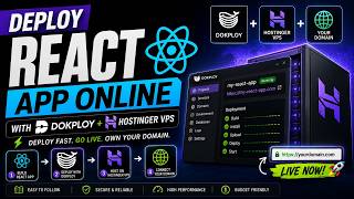 How To Deploy A React App On Hostinger VPS Using Dokploy And Setup Your Domain