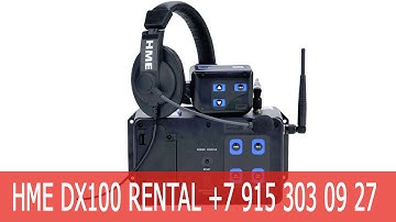 Clear-Com HME DX100 Wireless Intercom System Rental - Moscow, Russia and CIS +7 915 393 09 27