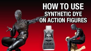 HOW TO USE SYNTHETIC DYE ON ACTION FIGURES, MARVEL LEGENDS BLACK SUIT SPIDER-MAN