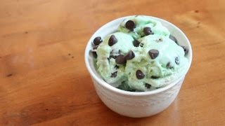 Mint Chocolate Chip Ice Cream | 5 ingredients