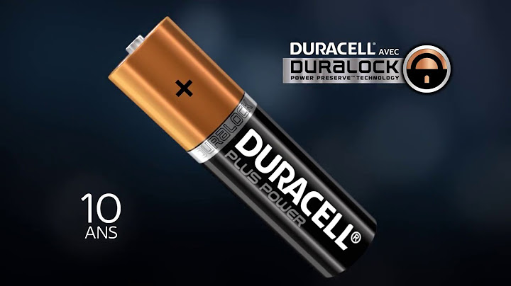 Piles Duracell DURALOCK