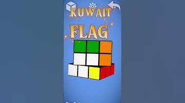 HOW TO MAKE KUWAIT FLAG ON 3/3 RUBIK
