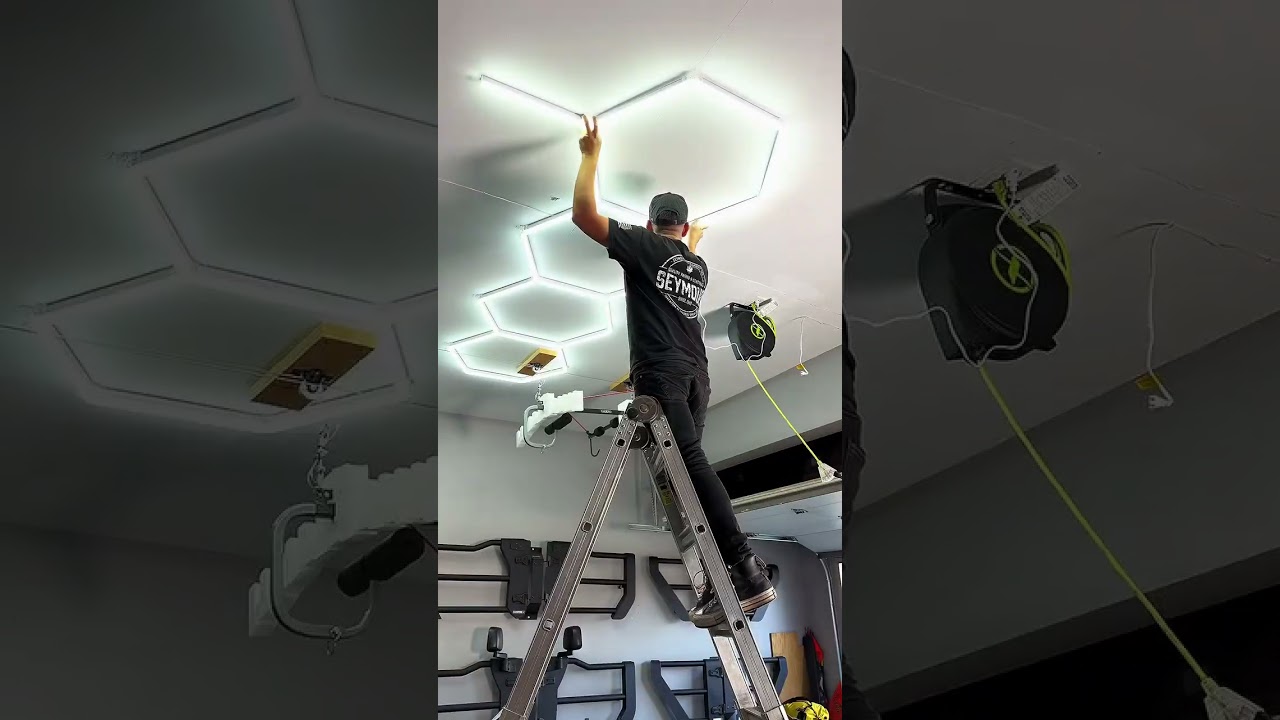 These are the Gen 2 @hi_hyperlite LED Garage Lights and provide 32,200 lummens.