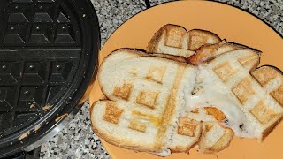 Bread Pizza In Waffle Maker |1st time making Bread Pizza in Waffle Maker #shorts#youtubeshorts Wealth