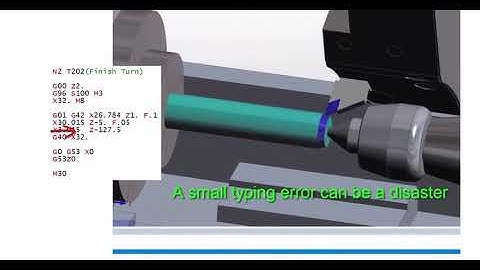 Removing taper in a turned part
