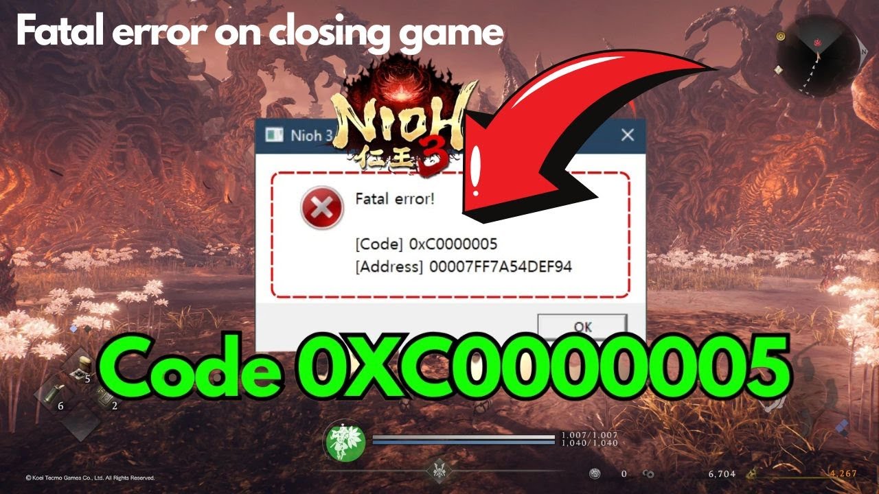 Nioh 3 Fatal Error 0xc0000005 on Close – Easy Fix - YouTube