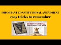 Tricks To Remember Recent Constitutional Amendments | Polity For All Government EXAMS | UPSC, SSC |