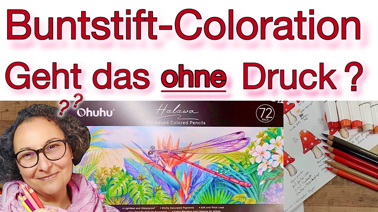 Colorieren mal anders :-) + Verblenden mit den Ohuhu Halawa Pencils