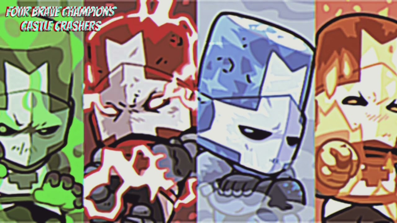 Four Brave Knights (Slowed) | Castle Crashers