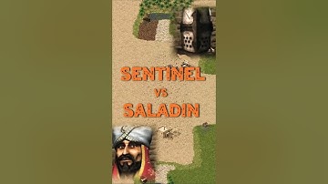 Sentinel vs Saladin | Stronghold Crusader: DE #strongholdcrusader #fireflystudios #gameplay #rts