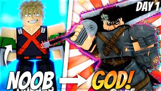 GODLY START Day 1 | Noob To Godly Anime Adventures!