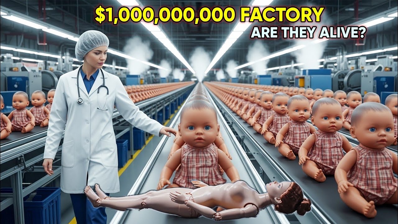 Inside a Massive $1 Billion Doll Factory: How Hyper-Realistic Dolls are Made (Full Process)
