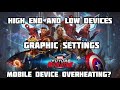 MARVEL Future Revolution Mobile Device overheating? Graphic settings help