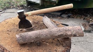 Can you make a decent axe handle from a tree branch? ￼