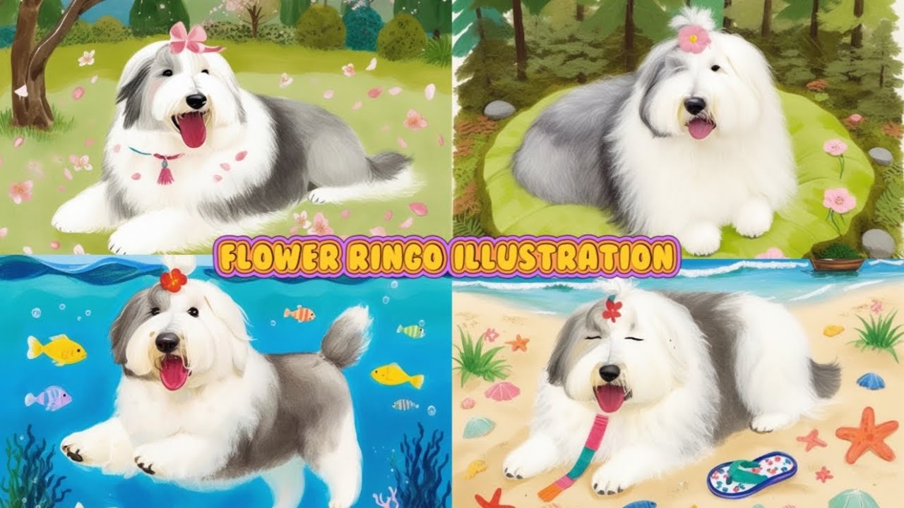나의 꽃 링고 일러스트들 모음 🎀 My Flower Ringo Illustration - YouTube