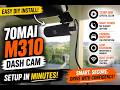 Easy Dashcam Installation | 70mai M310 Review