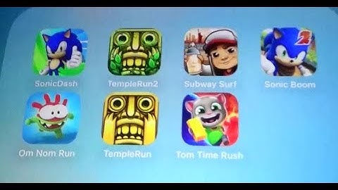 Sonic Dash Vs Temple Run 2 Vs Subway Surfers Vs Sonic Boom Vs Om Nom Run Vs Temple Run Vs Tom Time