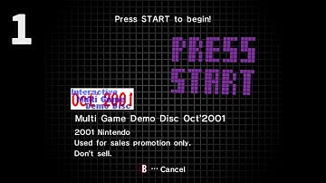 GameCube Trailers - Interactive Multi Game Demo Disc 1 Oct. 2001