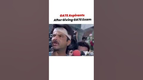 GATE Aspirants after giving GATE exam