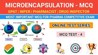 MICROENCAPSULATION MCQ | ONLINE TEST SERIES | GPAT-2021 | NIPER | PHARMACIST | DRUG INSPECTOR | ESIC