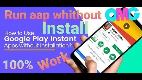 How to run android app without install  - play store Hidden features (Instant app)👌👌👌.