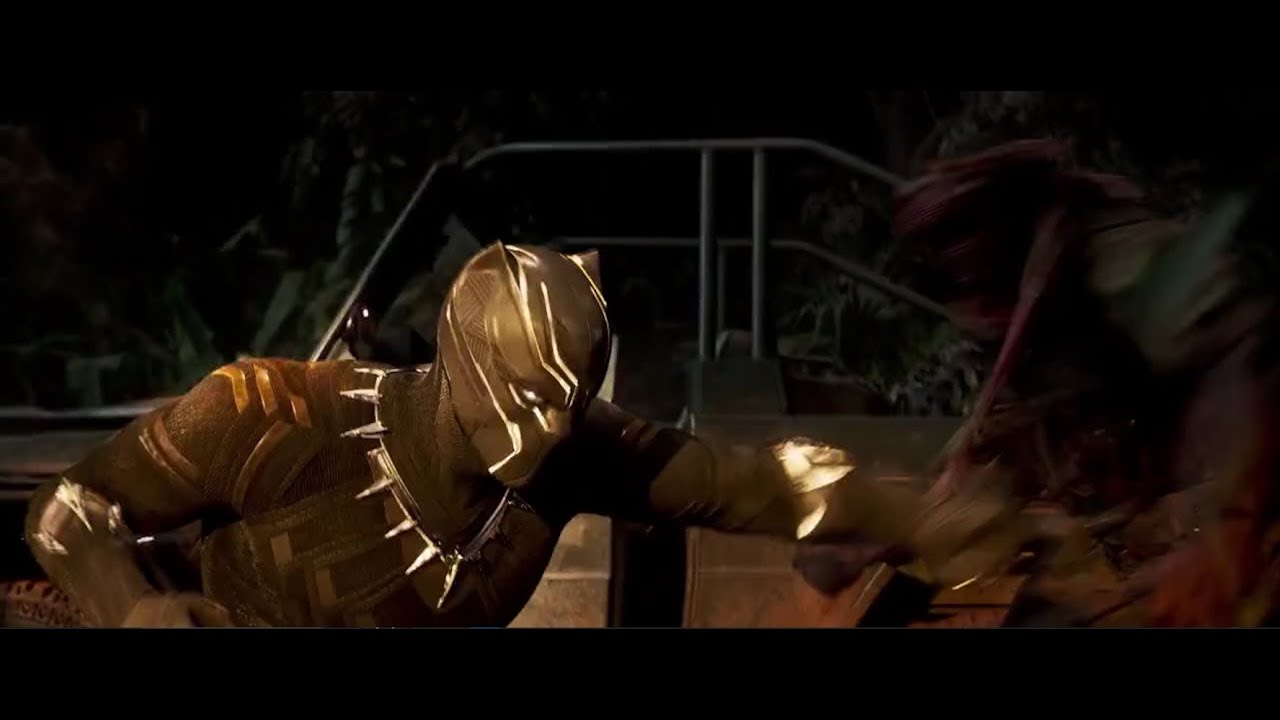 BLACK PANTHER T'CHALLA HELPING NAKIA MISSION MOVIE [HD] YouTube