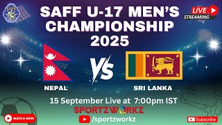 LIVE | SAFF U-17 MEN'S CHAMPIONSHIP 2025, SRI LANKA | NEPAL VS SRI LANKA screenshot 5