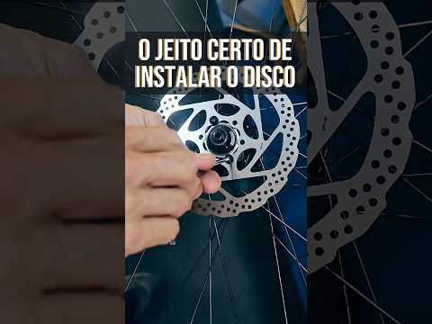 Como instalar o disco de freio corretamente. Não é só apertar bem os parafusos. Pedaleria