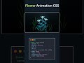 (Save it 💐) Flower Animation CSS. . . . 🤩 #code #tailwindcss #bootstrap #animation #conceptualcode