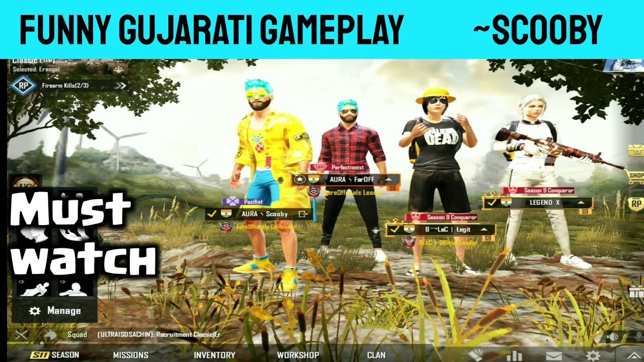 😹 Funny GUJARATI Gameplay in Pubg Mobile | Full on masti with Scooby