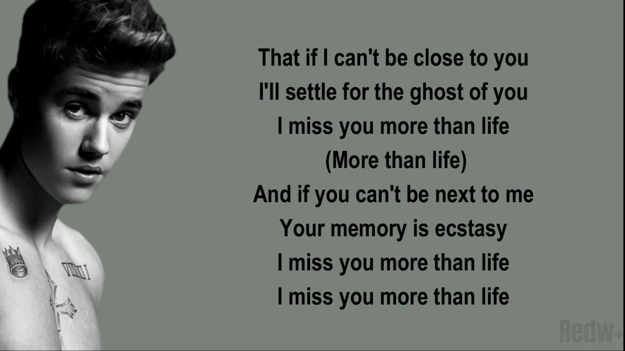 Justin Bieber - Ghost (Lyrics)